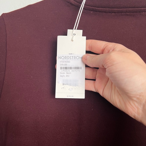 NWT Vince Tie Waist Short Sleeve Cotton Dress Size Small - Picture 9 of 12